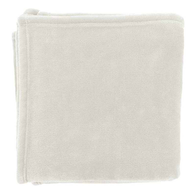 Dutch Decor plaid flanel - 150x200 cm - licht grijs