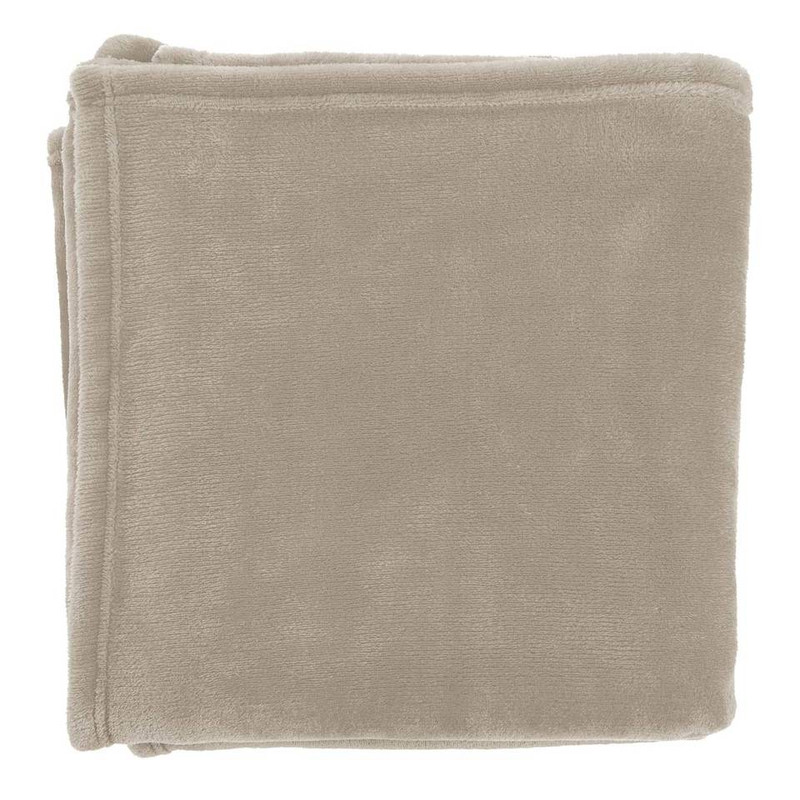Dutch Decor plaid flanel - 150x200 cm - taupe