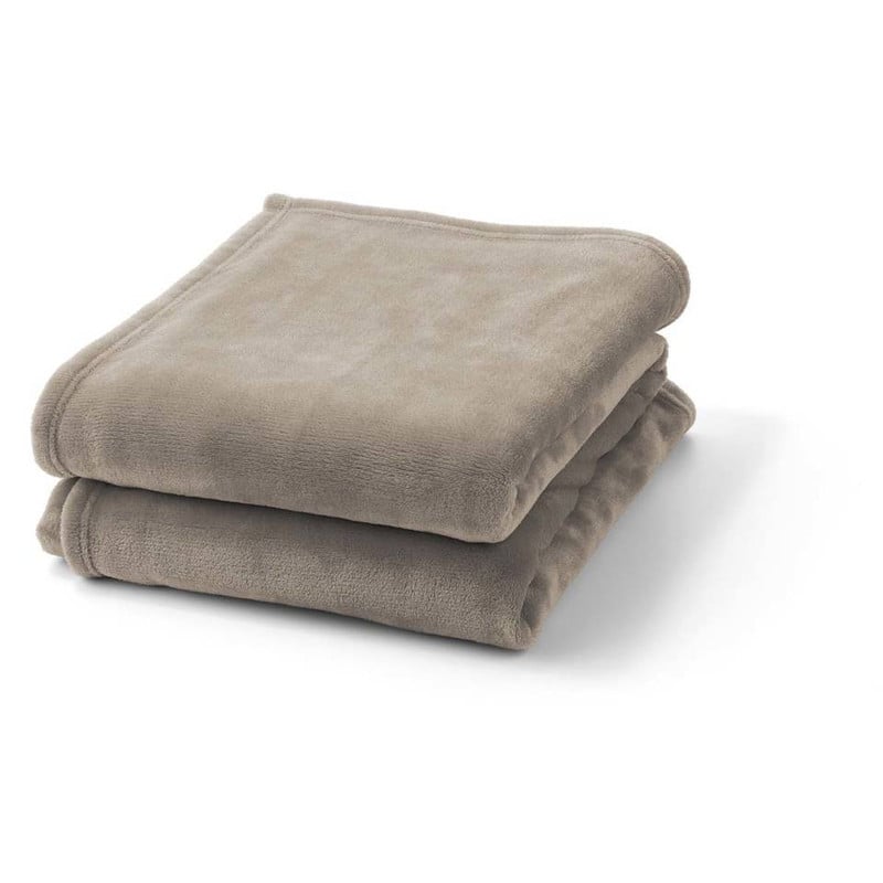 Dutch Decor plaid flanel - 150x200 cm - taupe