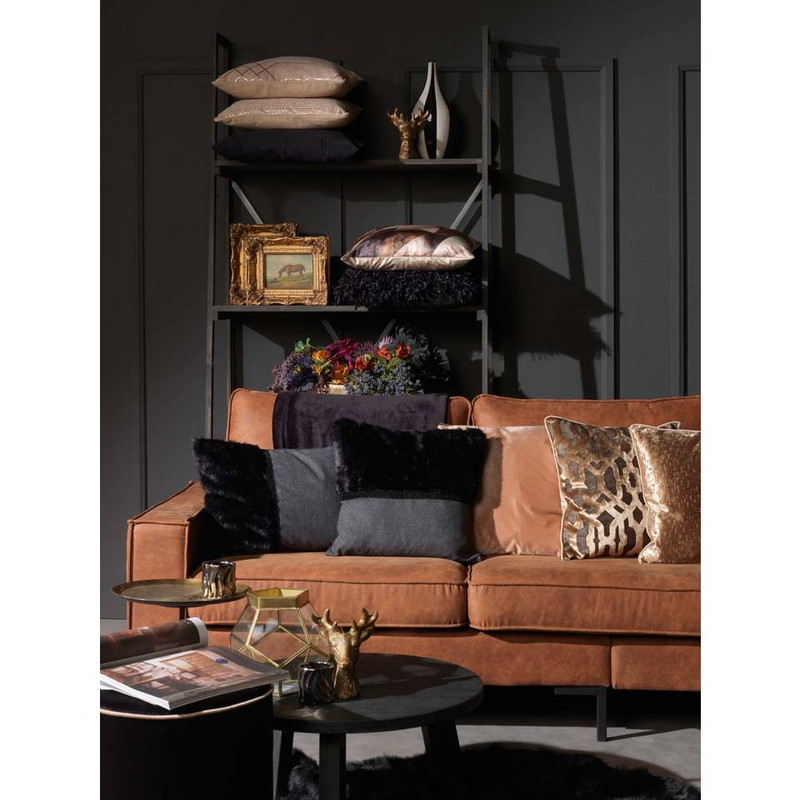 Dutch Decor plaid flanel - 150x200 cm - zwart