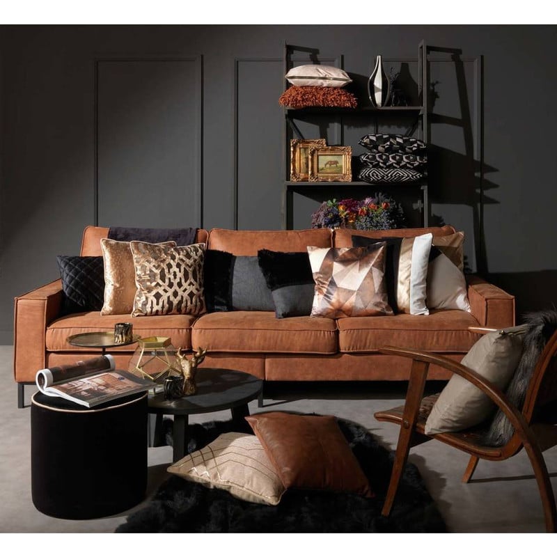 Dutch Decor plaid flanel - 150x200 cm - zwart
