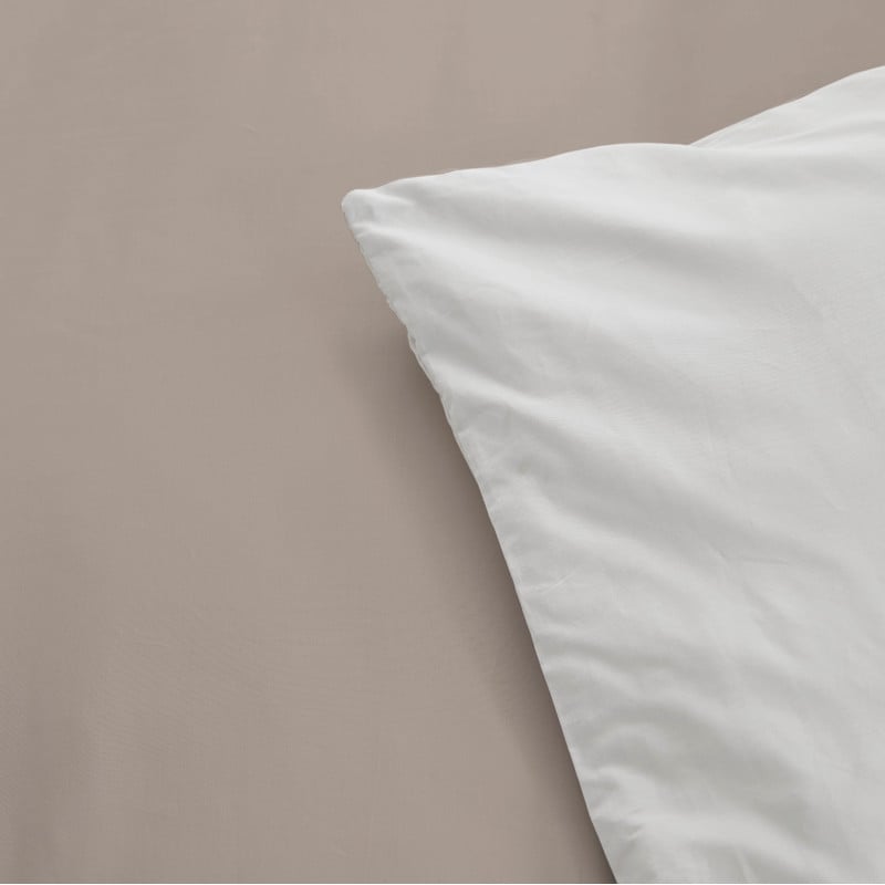 Dekbedovertrek 1-persoons - taupe - 140x220 cm
