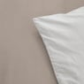 Dekbedovertrek 1-persoons - taupe - 140x220 cm