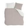 Dekbedovertrek 2-persoons - taupe - 240x220 cm