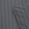 Dekbedovertrek 1-persoons - grijs gestreept - 140x220 cm