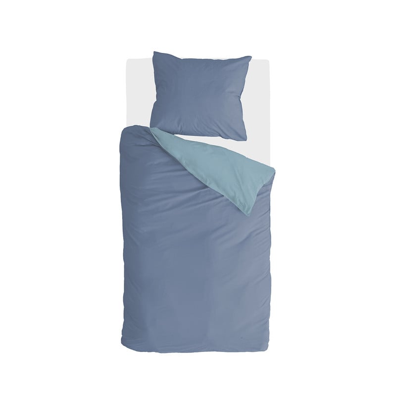 Dekbedovertrek 1-persoons - blauw - 140x220 cm 