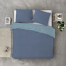 Dekbedovertrek 2-persoons - blauw - 240x220 cm 