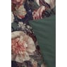 Dekbedovertrek 1-persoons - bloemen groen - 140x220 cm 