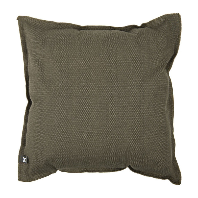 Sierkussen canvas - groen - 45x45 cm