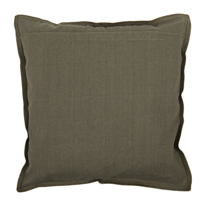 Sierkussen canvas - groen - 45x45 cm