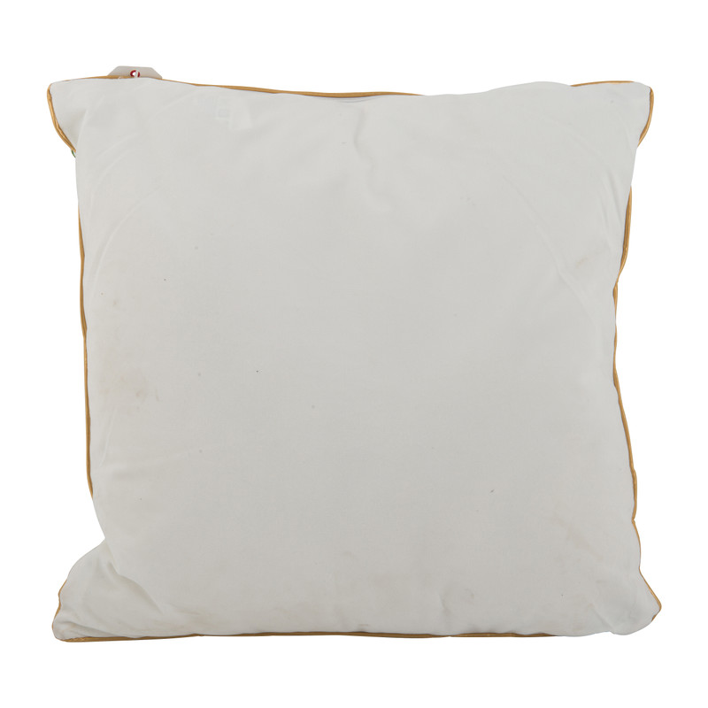 Sierkussen varenblad - wit - 45x45 cm