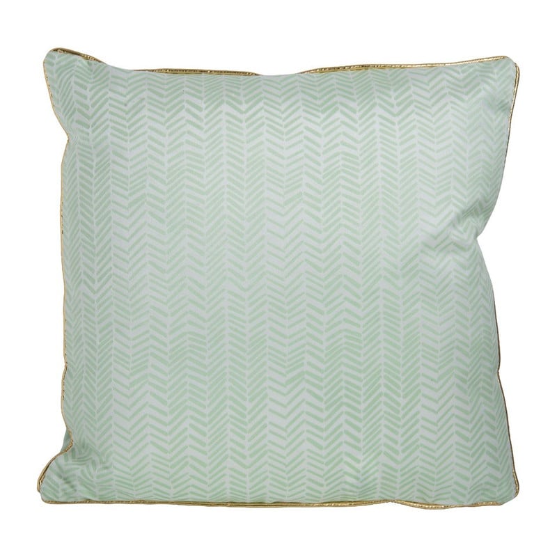 Sierkussen streep met gouden rand - 45x45 cm
