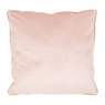 Sierkussen met gouden rand - roze - 45x45 cm