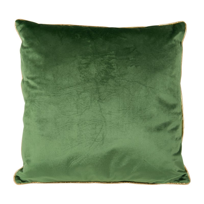 Sierkussen velours - groen - 45x45 cm