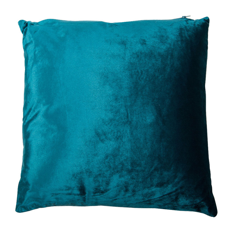 Sierkussen lijnen - petrol - 45x45 cm