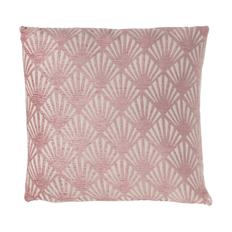 Sierkussen chenille -  roze - 45x45 cm