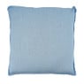 Linnen sierkussen - blauw - 43x43 cm