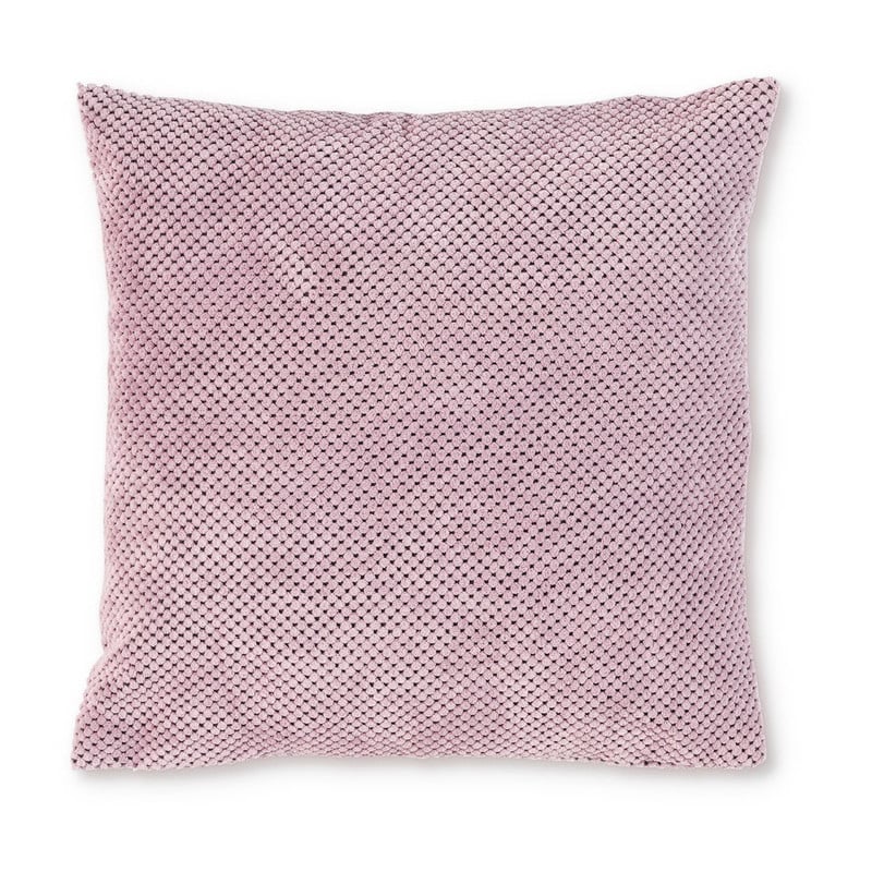Sierkussen blokje - zachtroze - 45x45 cm