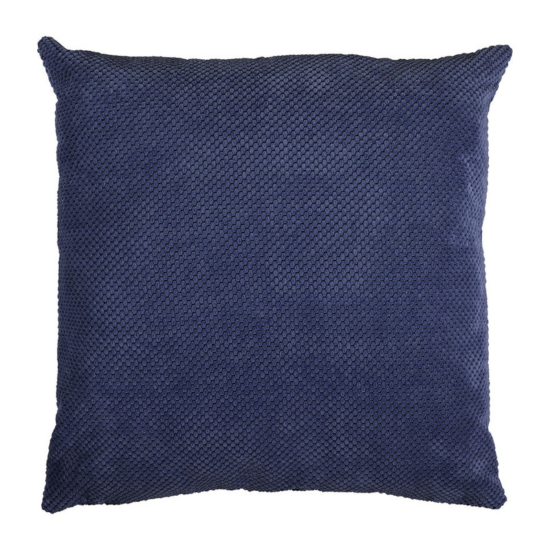 Sierkussen blokje - donkerblauw - 60x60 cm