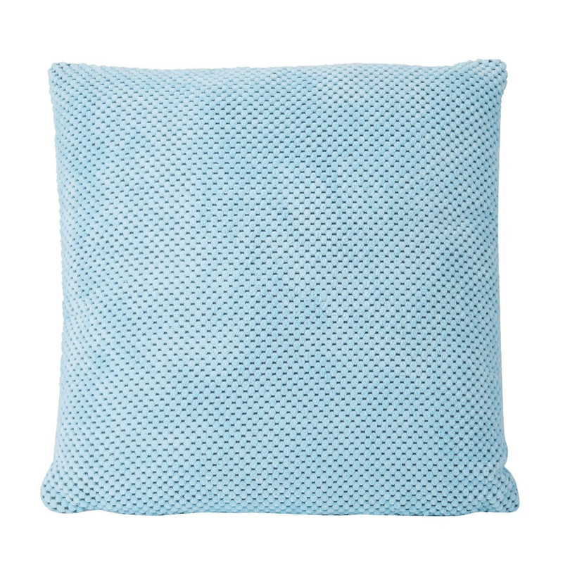 Sierkussen blokje - soft blauw - 45x45 cm