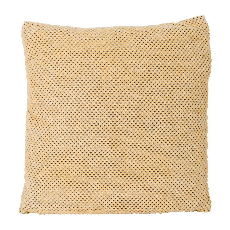 Sierkussen blokje - soft geel - 45x45 cm