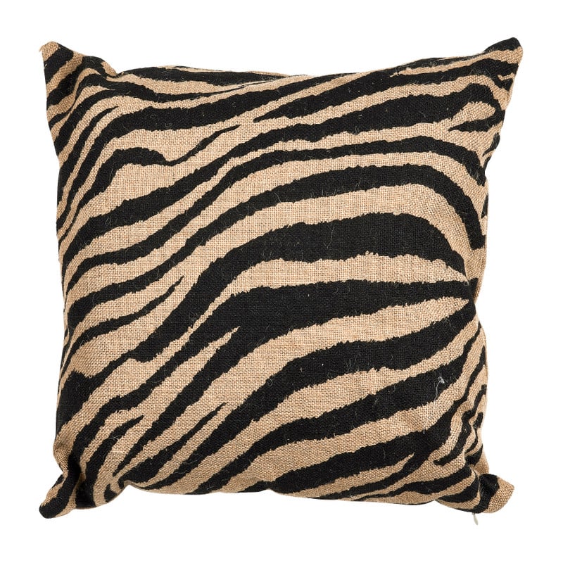 Sierkussen jute - zebra dessin - 45x45 cm 