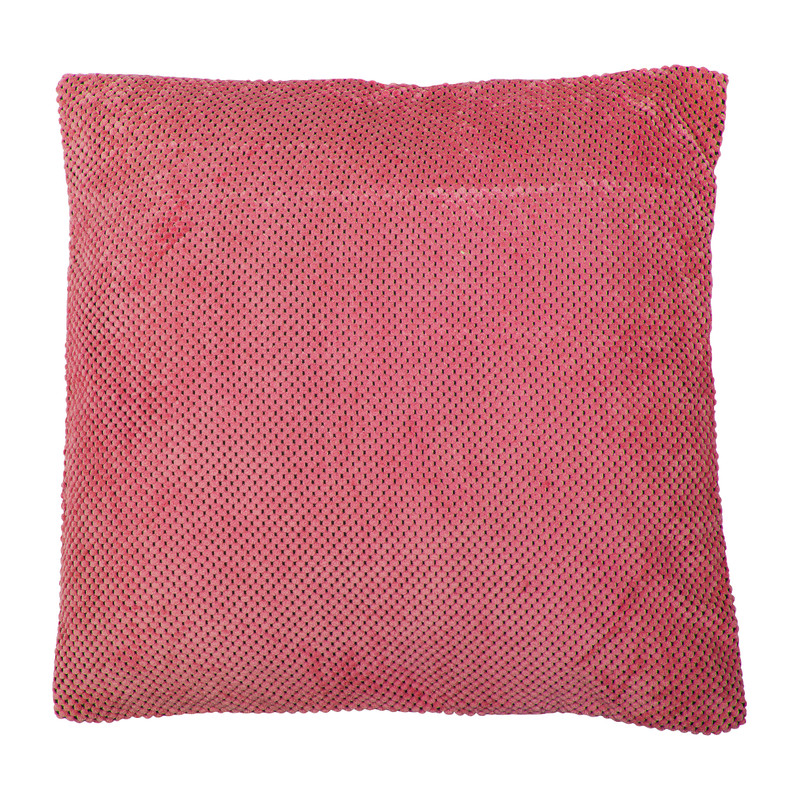 Sierkussen blokje - lichtroze - 45x45 cm