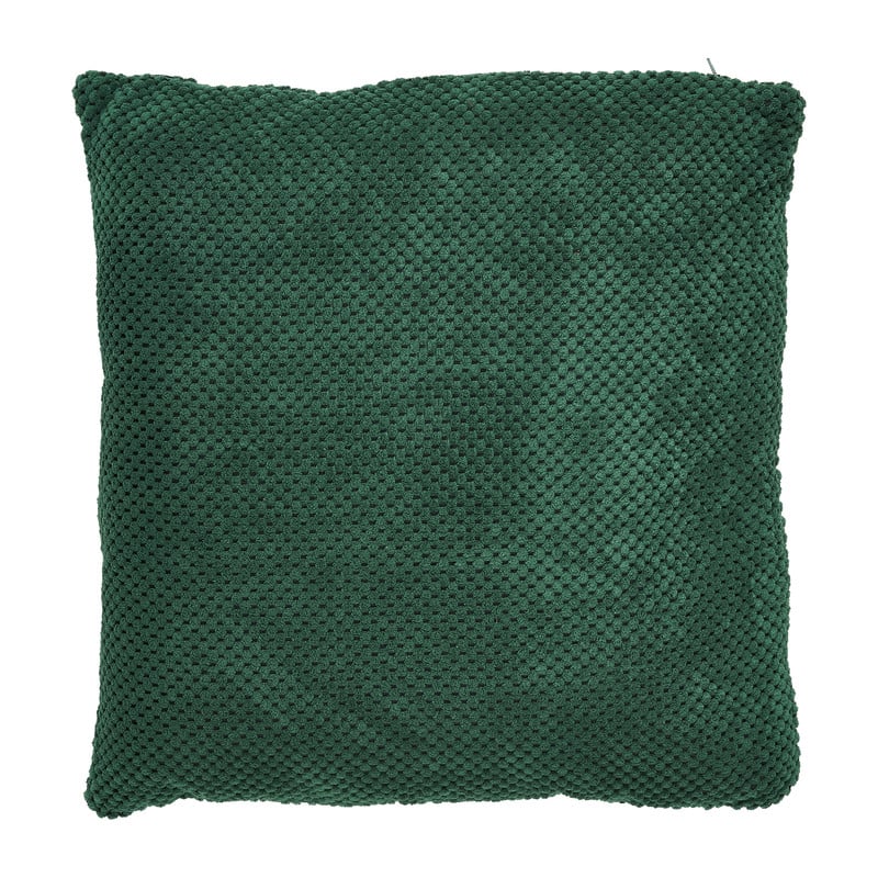 Sierkussen blokje - donkergroen - 45x45 cm 