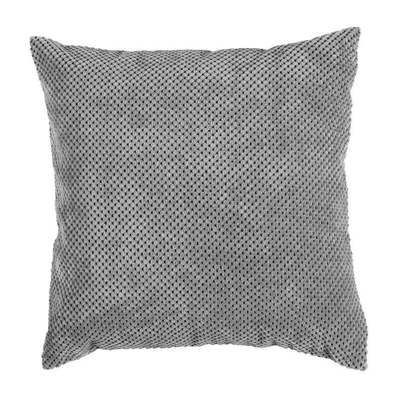 Sierkussen blokjes - donkergrijs - 60x60 cm 