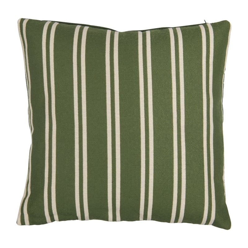 Sierkussen streep - groen - 45x45 cm
