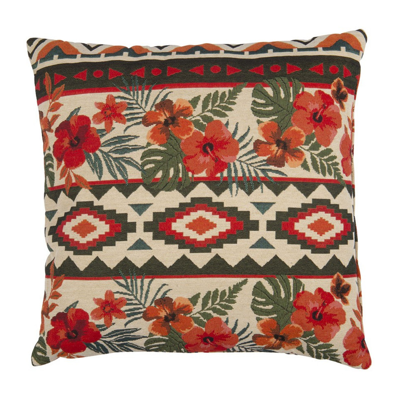 Sierkussen bloem design - 45x45 cm