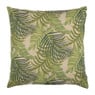 Sierkussen blad design - groen - 45x45 cm