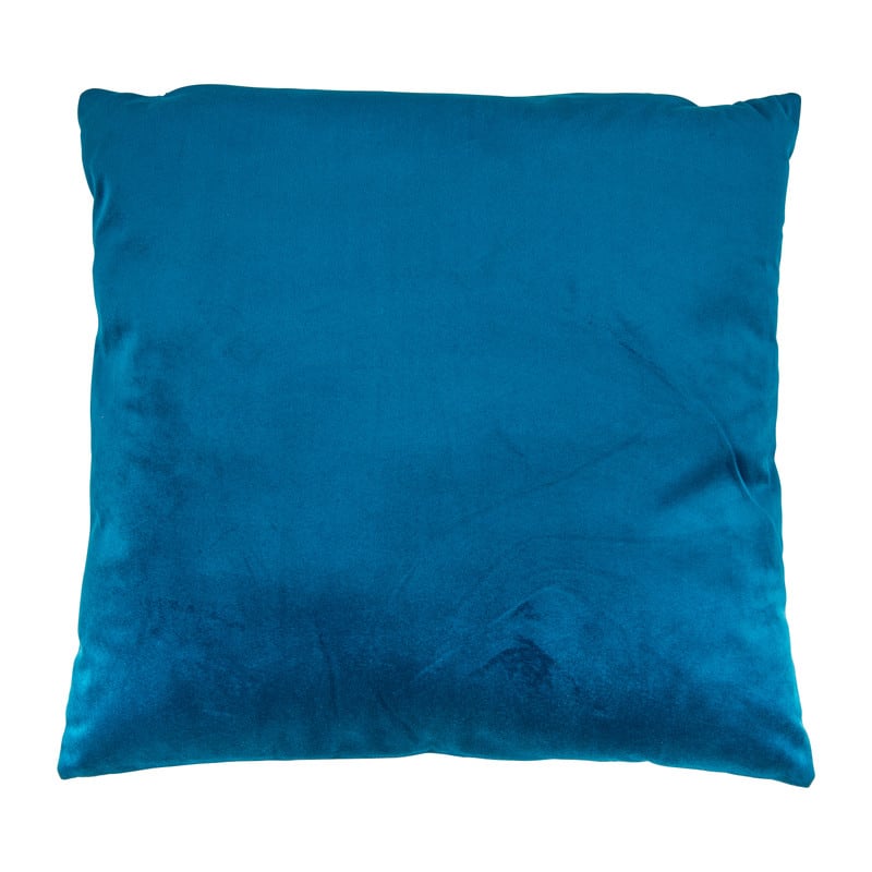 Kussen blauw/goud - 45x45 cm