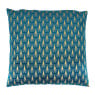 Kussen blauw/goud - 45x45 cm