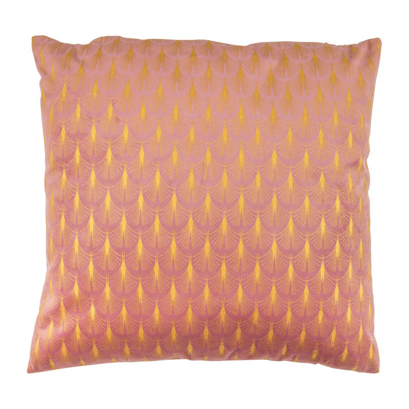 Kussen goud/roze - 45x45 cm