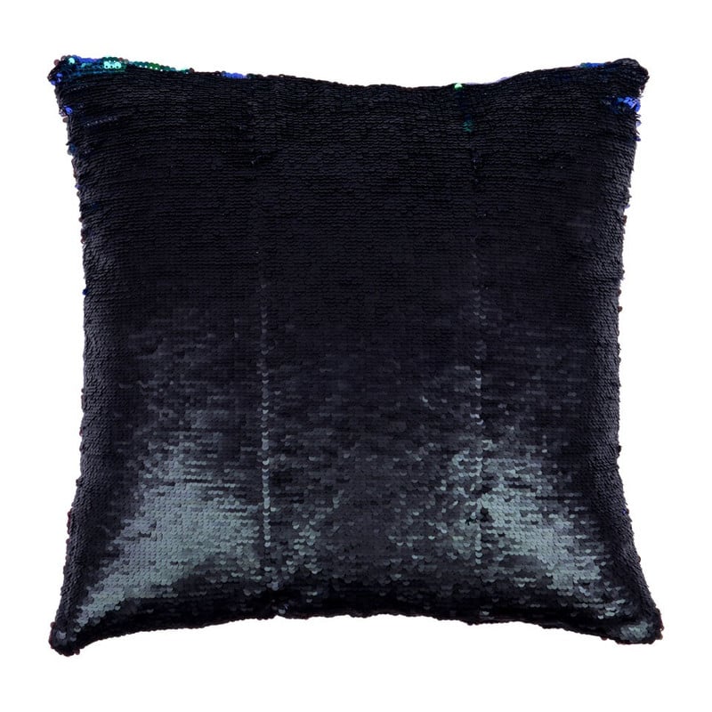 Sierkussen pailletten - groen/blauw - 43x43 cm
