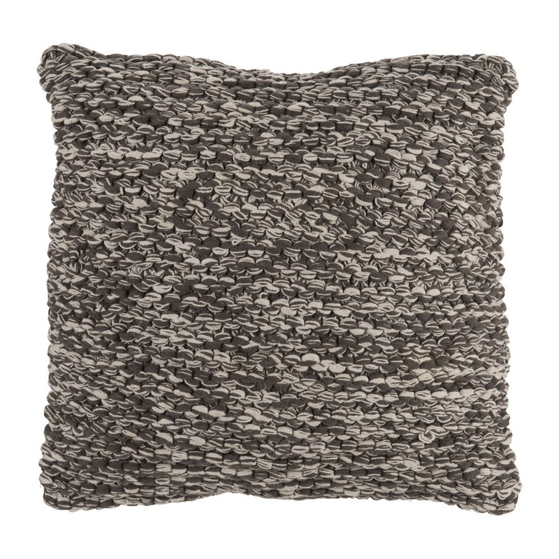 Kussen gemêleerd - grijs/wit - 45x45 cm