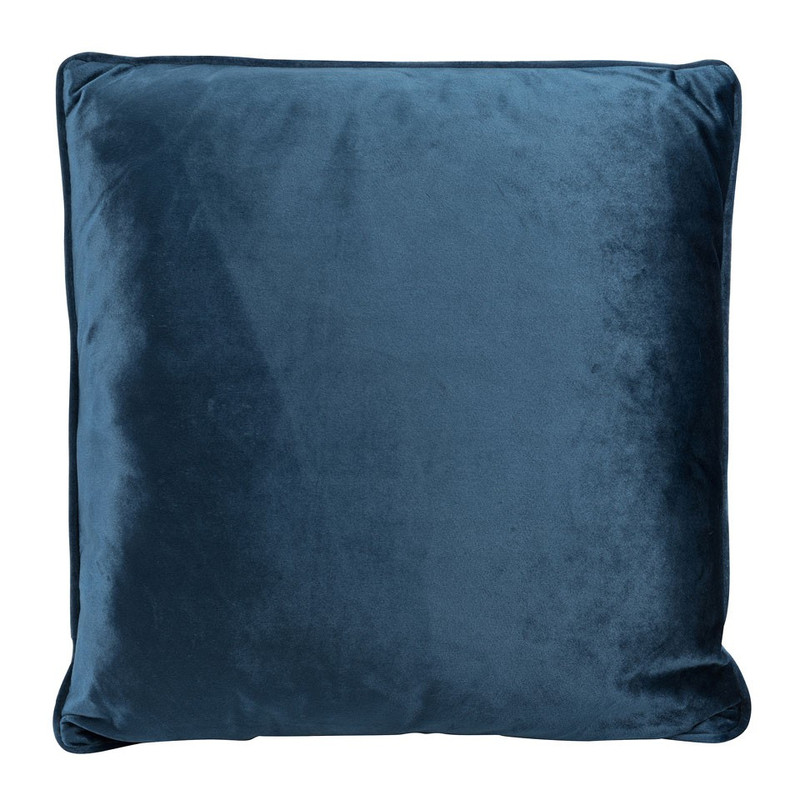 Sierkussen velours - blauw - 45x45 cm 