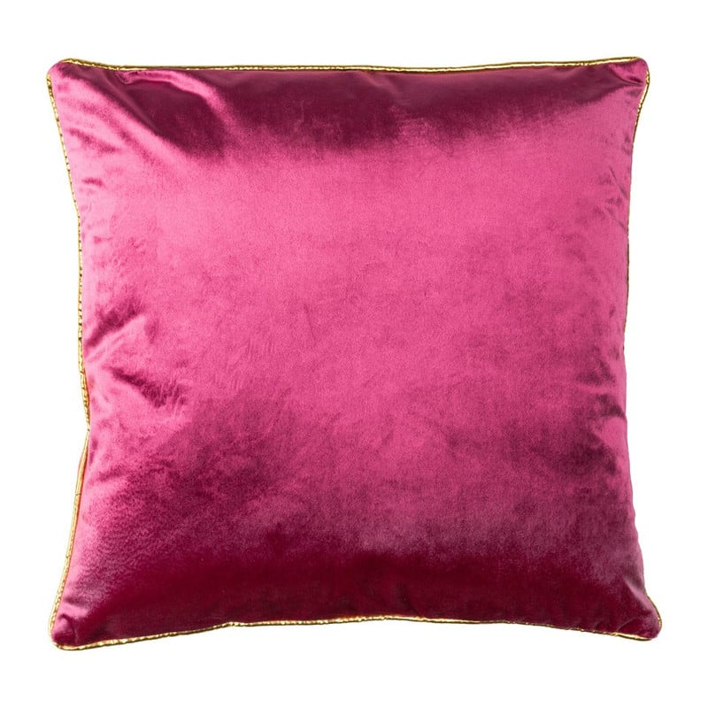 Sierkussen velours - 45x45 cm - roze