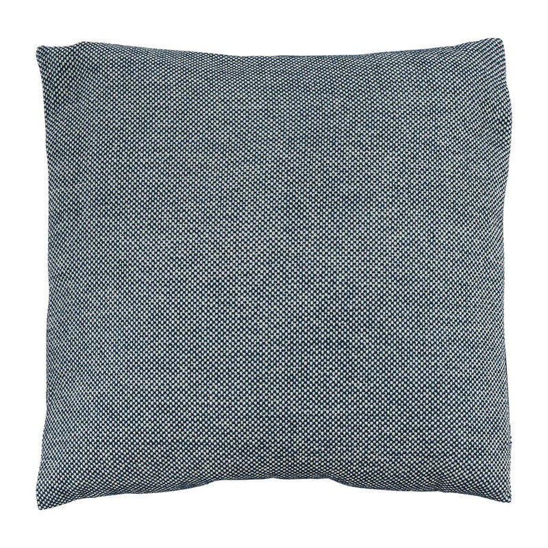 Kussen geweven ruit - blauw/wit – 45x45cm