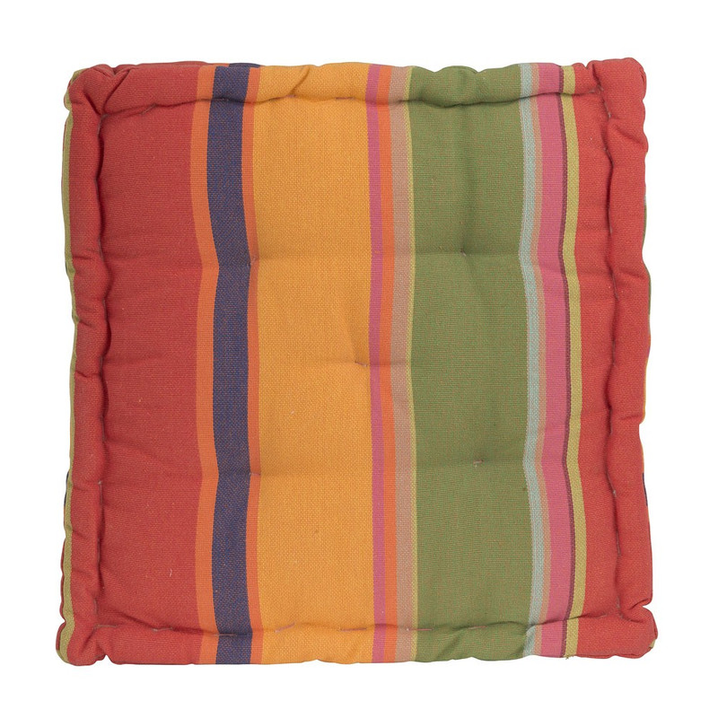 Matraskussen gestreept - multikleur - 45x45x8 cm