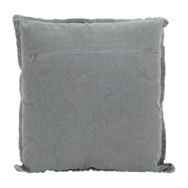 Sierkussen stonewashed - grijs - 45x45 cm