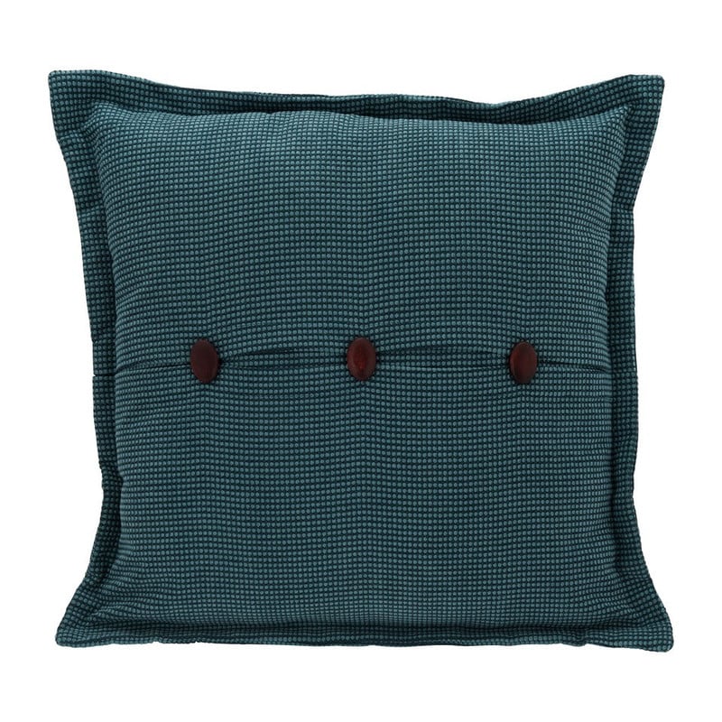 Kussen met knopen – blauw – 45x45 cm