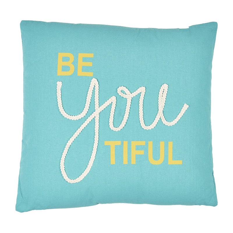 Sierkussen BeYouTiful - Blauw - 45x45 cm