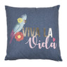 Sierkussen viva la vida - blauw - 45x45 cm