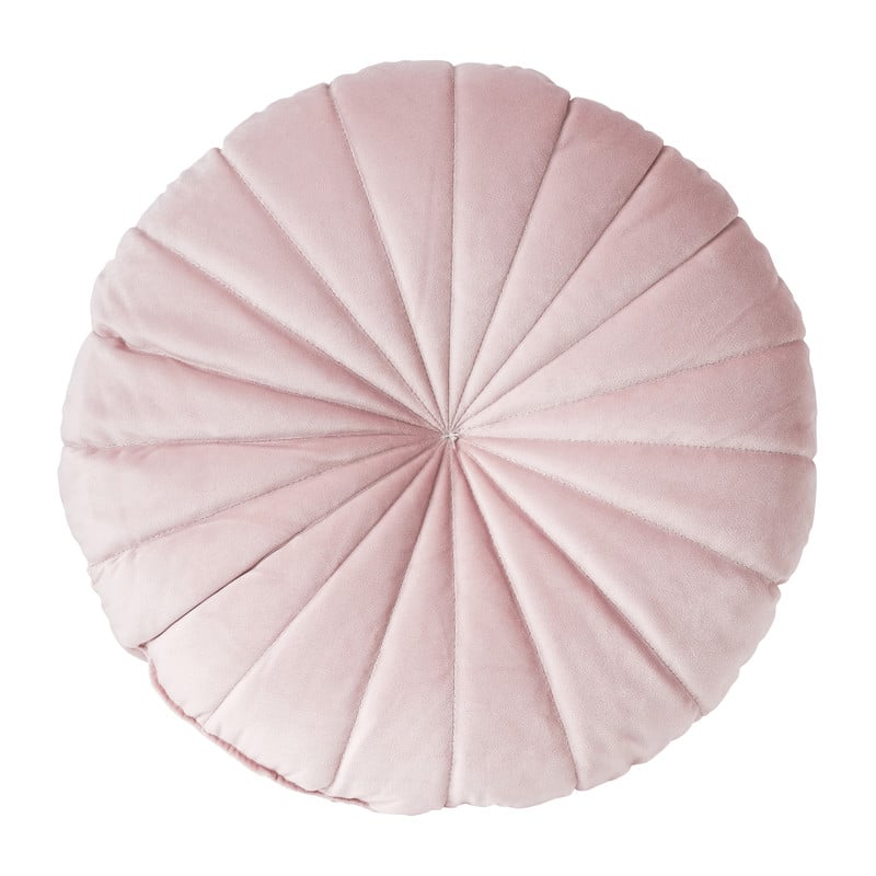 Sierkussen rond - roze - 40 cm