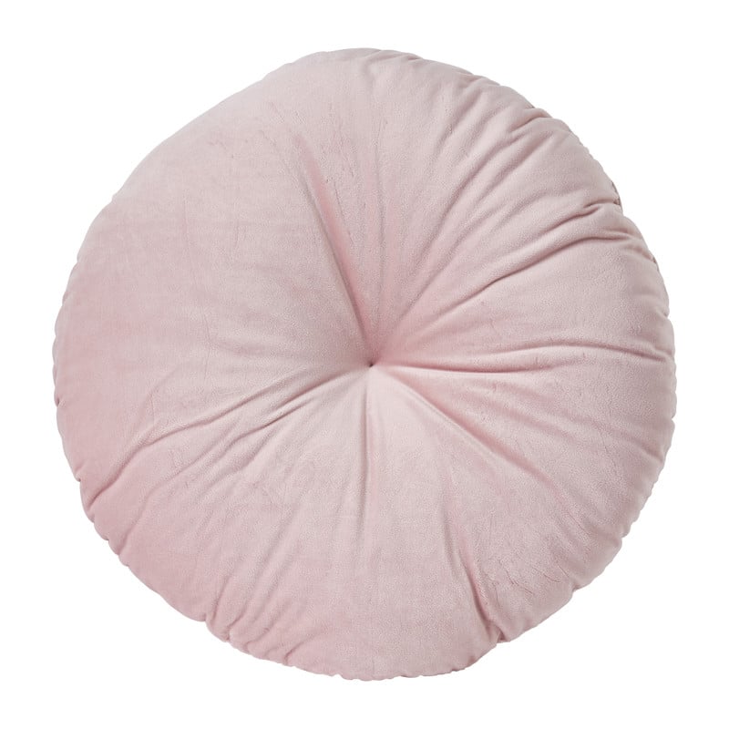 Sierkussen rond - roze - 40 cm