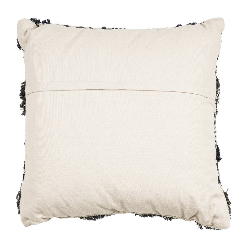 Sierkussen zigzag dessin - blauw- 45x45 cm 