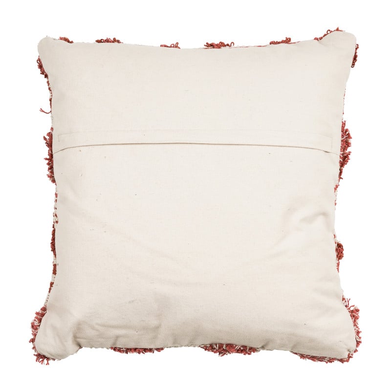 Sierkussen zigzag dessin - rood - 45x45 cm 