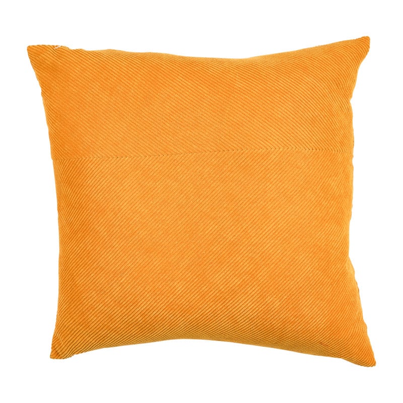 Sierkussen rib - okergeel - 45x45 cm 
